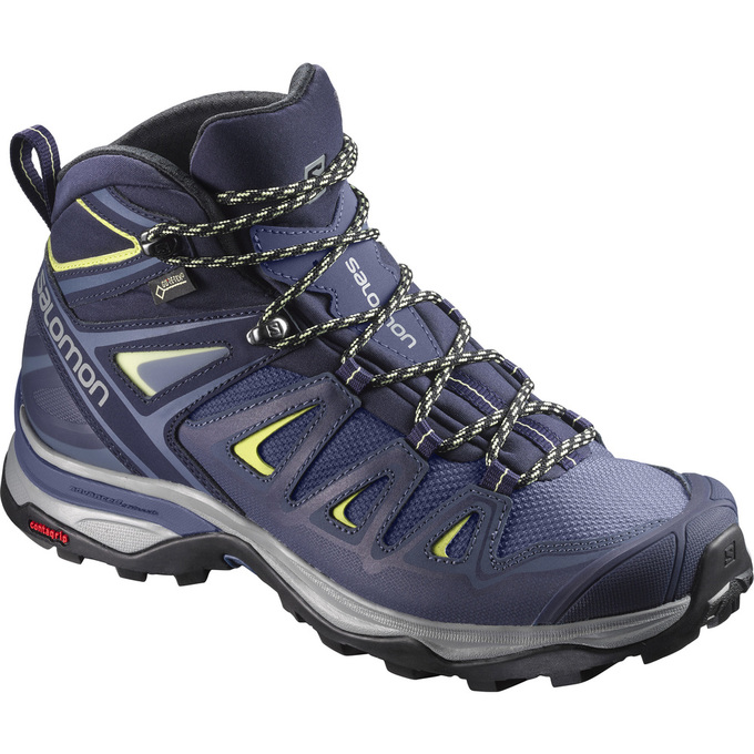 Buty Trekkingowe Damskie Salomon X ULTRA 3 WIDE MID GTX® W - Jasny Niebieskie - Polska (518-KIYXNG)